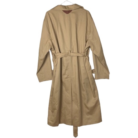 NWT XL Coach Oversized Trench Coat - Khaki - Buttons & Adjustable Belt - Picture 11 of 12
